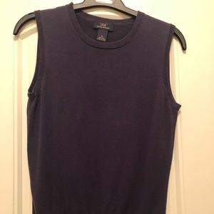 Brooks Brothers Blue Silk and Cotton Vest